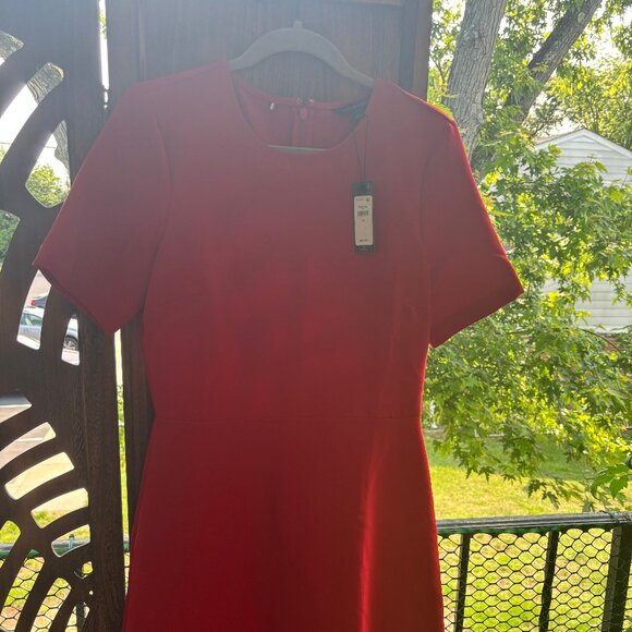 Tommy Hilfiger | Red Women's Short Sleeve Mini Dress | Size 10 (Women's US) - Picture 3 of 7